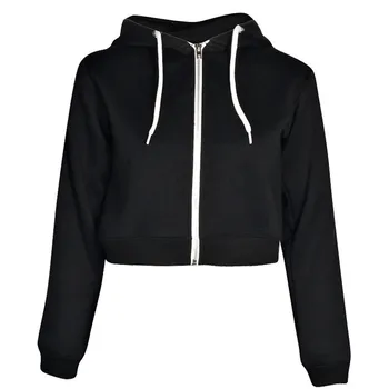 

Women Outerwear Coat Bomber Jacket Women Long Sleeve Autumn Hoodie Jacket Pocket Hig Waist Buckle Zipper Streetwear Jacket
