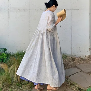 

LANMREM Beige Striped Long-sleeved Drawstring Straps Waist Plus Women Thin Jacket Casual Fashion 2020 cardigan New TD149