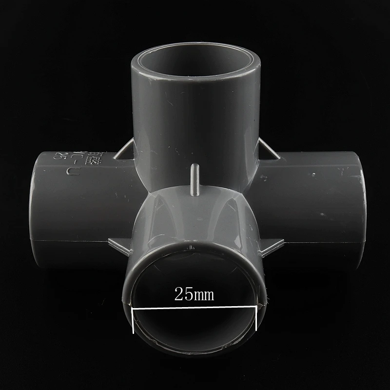 5-40 шт, 25 мм, 3D ПВХ трубы разъем 4 контактный разъем соединение из пвх разъем соединители для садового водопровода хозяйство сад фитинги для труб