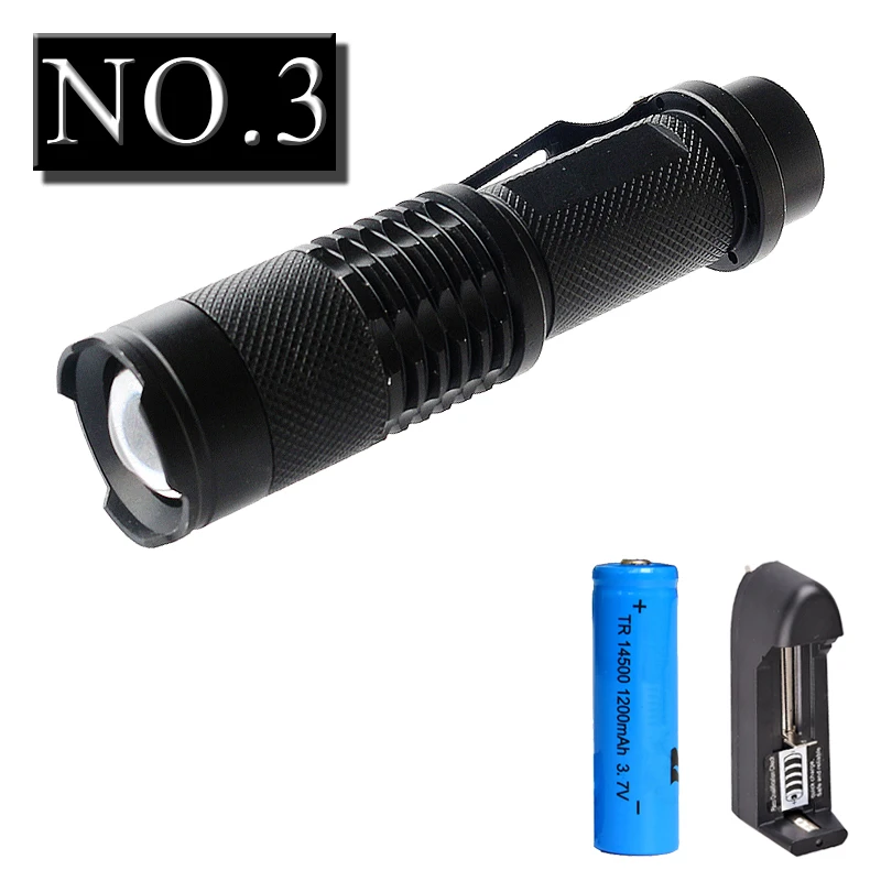 NO.3 Litwod Z90 1511 XM T6 4000лм светодиодный фонарик с подзарядкой Micro USB, масштабируемый фонарь с 3 режимами для 18650, с usb-кабелем, для кемпинга - Испускаемый цвет: NO.3