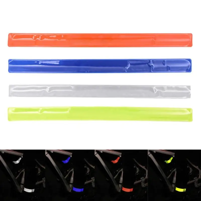 

Fluorescent Cycling Wheel Bicycle Reflector Bind Pants Leg Reflective Strap Reflective Stickers Safe Decal Accessories