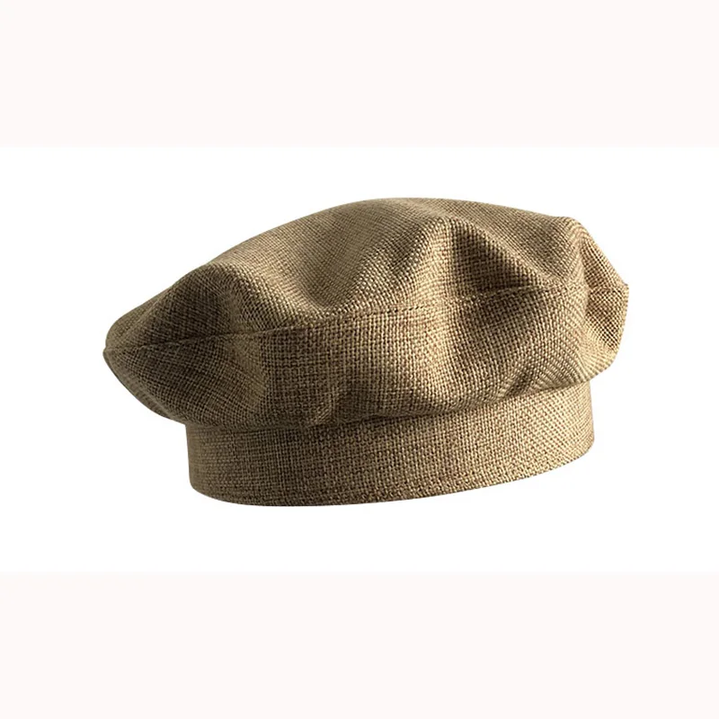 Casquette Весна-Осень-зима ретро чёрный берет темперамент дамы Британский маляр шляпа newsboy восьмиугольная шапка BLM39 - Цвет: Хаки