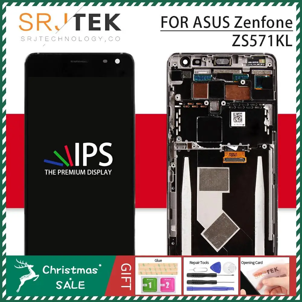 5,7 ''для ASUS ZenFone AR ZS571KL lcd сенсорный экран дигитайзер Сенсорное стекло в сборе с рамкой для ASUS ZenFone AR экран дисплея
