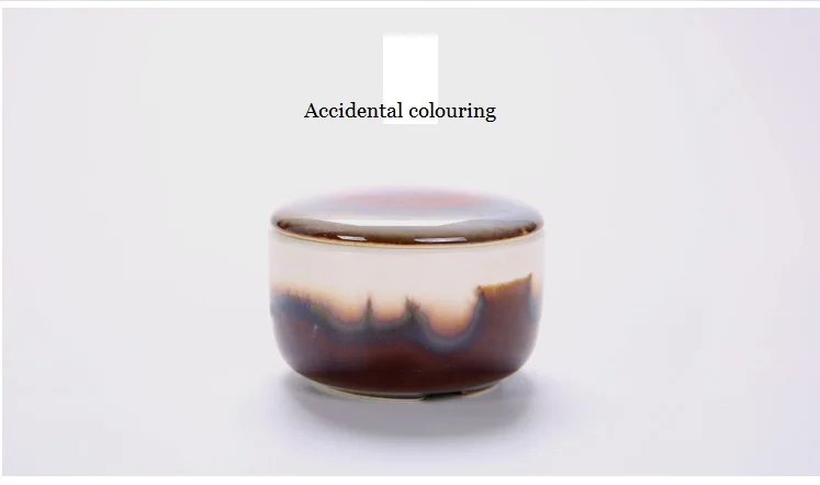 Creative Chinese Traditional Tea Canister Mini Ceramic Tea can for Travelling or Outdoor Tea Storage Container