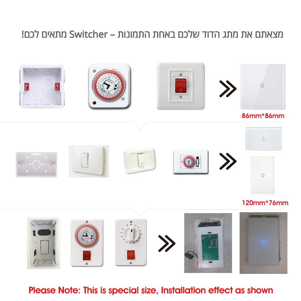  Wifi Boiler Smart Switch Water Heater Switches Voice Remote Control US standard Touch Panel Timer O - 32985321268