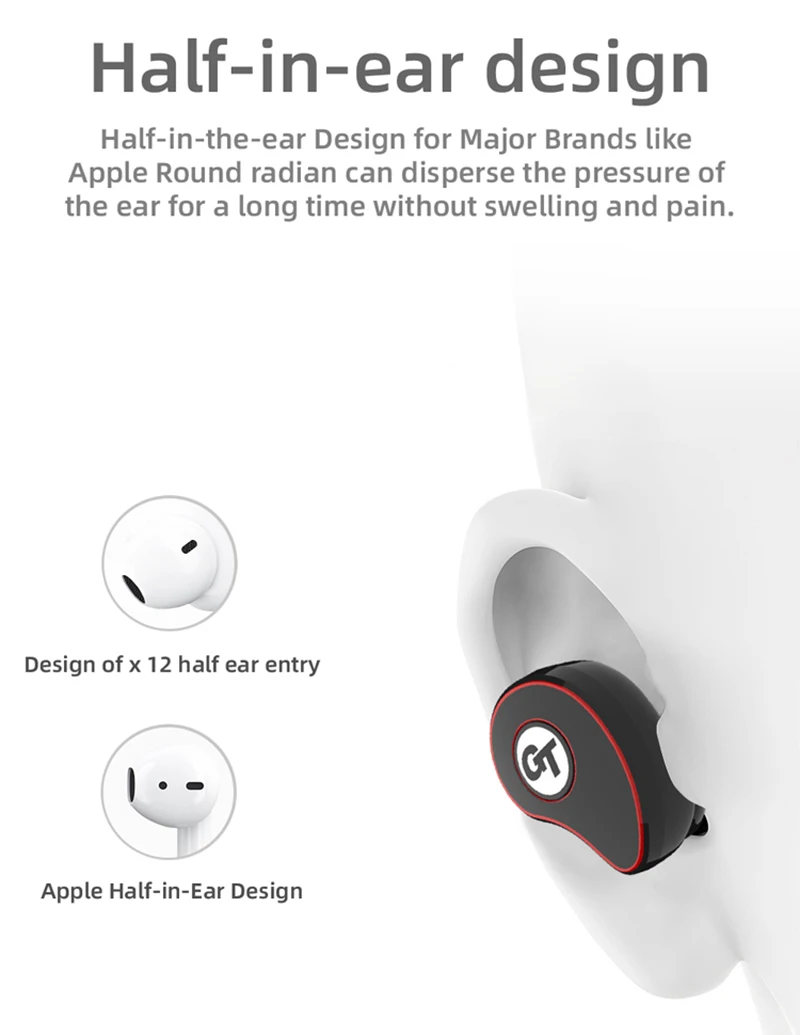 TWS Bluetooth V5.0 наушники беспроводные наушники с шумоподавлением IPX5 водонепроницаемые 6D стерео спортивные наушники для всех телефонов