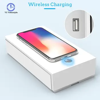 

Mobile Phone Ultraviolet Sterilizing Box UV Sterilizer Toothbrush Mask Aromatherapy Sterilization Disinfection Wireless Charge