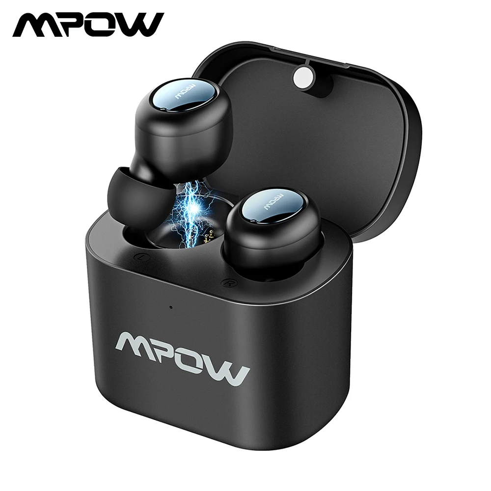 Mpow T2 беспроводные наушники Bluetooth 5,0 TWS наушники вкладыши стерео наушники с микрофоном зарядный чехол для Iphone 11 huawei P30 Lite