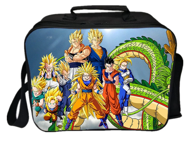 8 Dragon Ball Goku Lunch Bag Insulation Thermal Lunch Bag Fresh Keeping Ice Cooler Bag Vegeta Picnic Camping Shoulder Bag - Цвет: 8