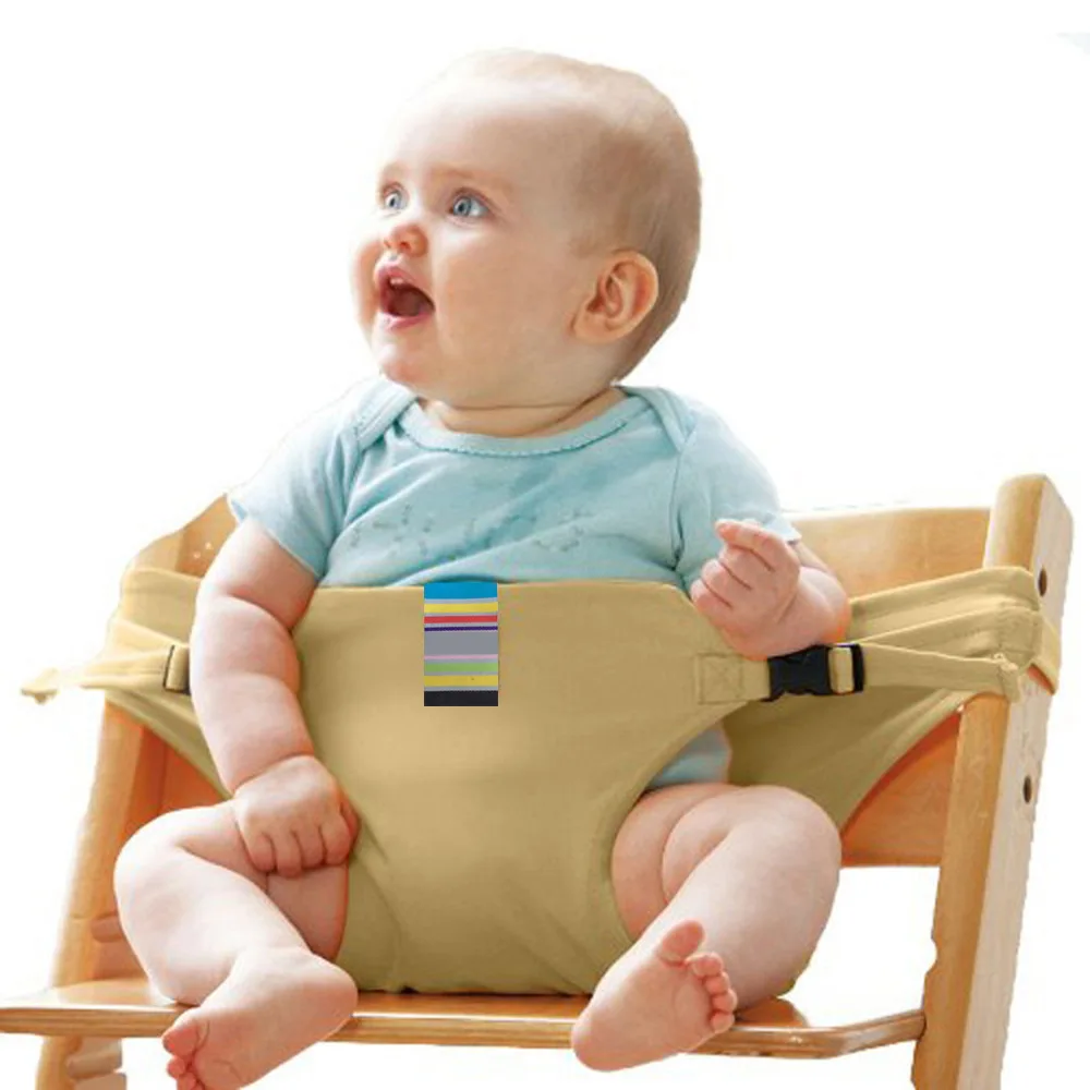 Cinture di sicurezza per seggiolino per bambini fascia per bambini pieghevole da viaggio portatile da pranzo sedia da pranzo alimentazione cintura ausiliaria Bebe Seguridad