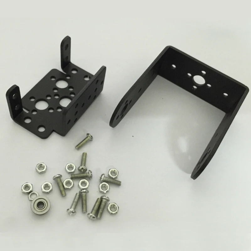 1 комплект 2 DOF короткий Pan и Tilt Servo датчик кронштейна для робота совместимый MG995 опт