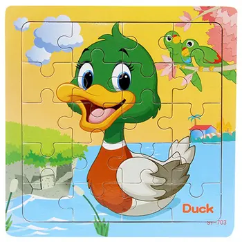 

Small Puzzle Children's Puzzle 20 Pieces Of Woody Forest Animal Shape Story Puzzle Idiom Puzzle Toy Puzzle