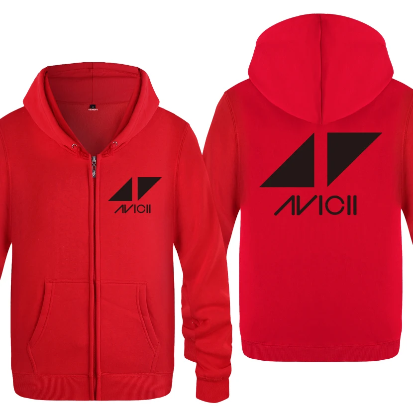 Avicii рок-группа DJ толстовки для любителей музыки мужские мужские флисовые толстовки на молнии с капюшоном кардиганы - Цвет: HOY HET