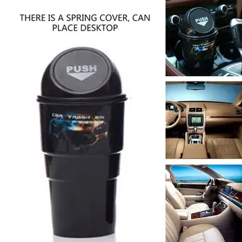 

Car Interior Organizer Mini Trash Bin Auto Rubbish Dustbin Can Red/Yellow/Blue/Black/Grey Auto Garbage Dust Case Box