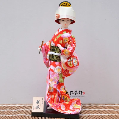 30 см японские миниатюры гейши куклы с красивым кимоно Traddtional Япония культура ручной работы ремесла для украшения дома
