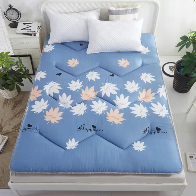 Non-slip Light Mattress Household Hotel Bedding Protection Pad Student Folding Tatami Mattresses Floor Ground Sleeping Mat Maple leaf