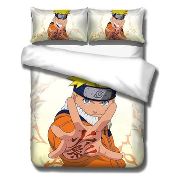 

Naruto Uzumaki Uchiha Itachi Hatake Kakashi 3D Anime Bedding Set Twin Full Queen King Size Bed Linens Comforter Duvet Cover Set