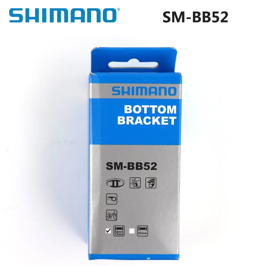 SHIMANO Deore SM BB52 Hollowtech II Нижний Кронштейн для горного велосипеда 68/73 мм детали | Спорт