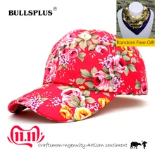 BullsPlus бейсбольная кепка с цветочным принтом, хлопковая кепка, Снэпбэк головные уборы для мужчин и женщин, кепка s Casquette, Кепка с цветочной вышивкой