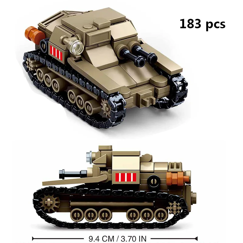 Конструктор Lego WW2 военный Pazer Tank армейский автомобиль самолеты самолет