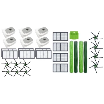 

31 Pcs Parts for IRobot Roomba S9 (9150)S9+ S9 Plus (9550)S Series Robot Vacuum Cleaner, Green & Black-White