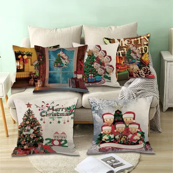 

Christmas cushion cover Decorative Pillowcase sofa cushions Pillow cases Christmas Decoration For Home Decor Pillow Cover