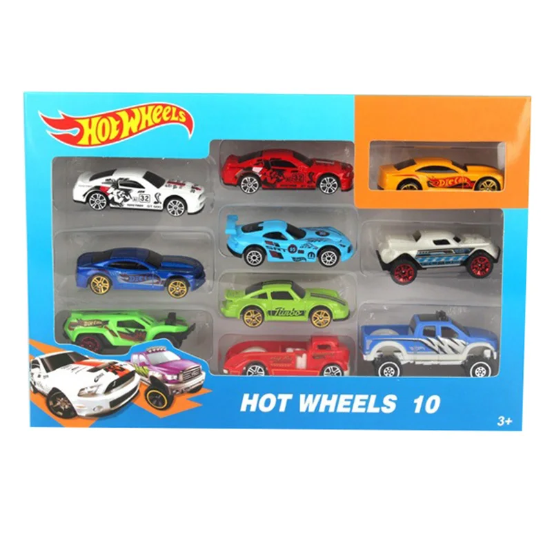 20 шт., игрушечные машинки Hot Wheels, подарочный набор, хит, спортивный сплав, металл, литые игрушки, транспортные средства для детей, мальчиков, Рождество, Год, игрушечный автомобиль, подарок - Color: Random Sent 10 Cars