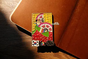 

Korea Tourism Tourist Travel Souvenir 3D Metal Fridge Magnet Craft GIFT IDEA