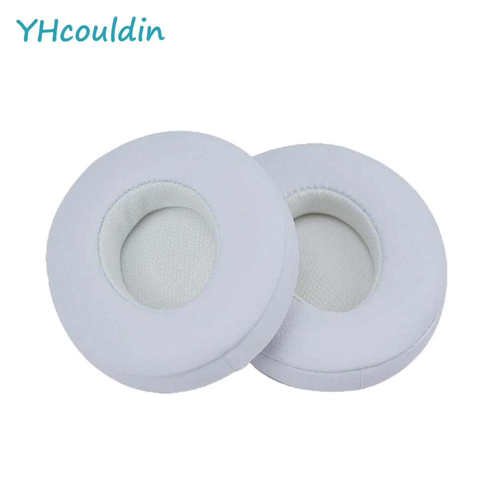 YHcouldin 5 Colors Available Replacement Ear Pads for Beats Solo 2 0 Wired Headphones Protein Leather Ear Cushions Earpads Cover