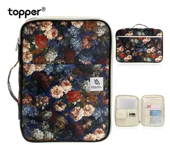 

Canvas multi-function waterproof A4 file bag file product notebook pen computer portable portable storage bag male and female