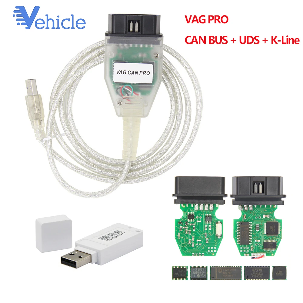 Автомобильный сканер OBD2 VCP V5.5.1 K line кабель для диагностики автомобилей VW Audi|Кабели