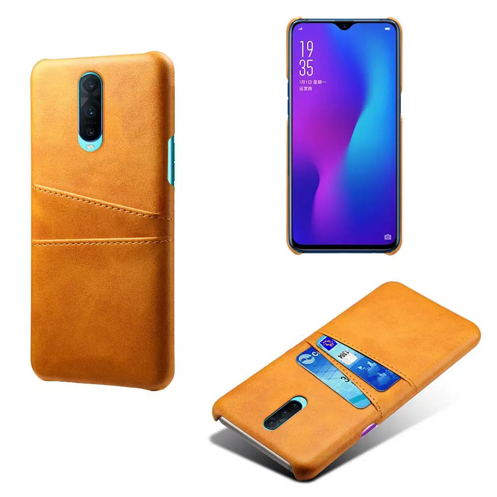 Чехол для OPPO Realme 5 3 2 Pro XT U1 Reno Ace Reno2 Z с отделениями для карт из искусственной кожи+ чехол для ПК для OPPO RX17 Neo K1 R17 Pro R7 Funda - Цвет: Orange