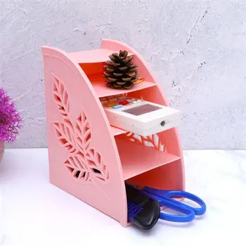 

Multi Function Storage Box 1PC Simple Office Home Remote Control Storage Box Plastic Remote Control Storage Box (Pink)