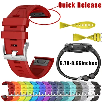 

22mm Silicone Quick Release Wirst Strap band For Garmin Fenix 5 / Fenix5 Plus /Fenix 6 / Fenix6 Pro Smart Watch Accessories #117