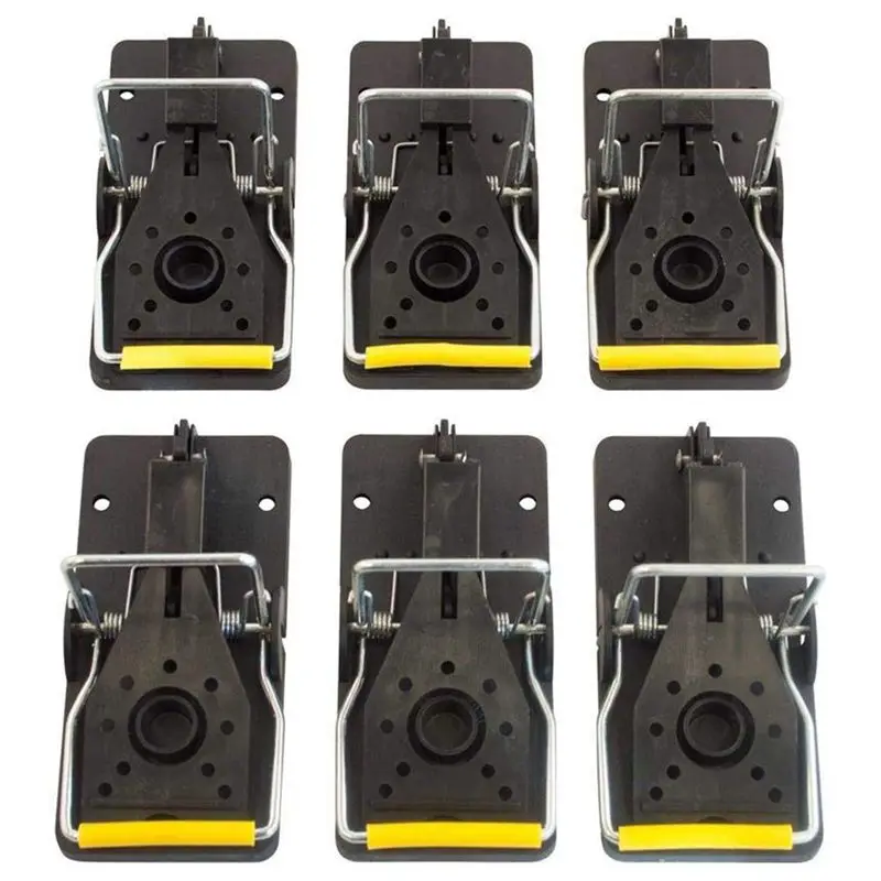 

Mouse Trap, Reusable and Easy To Use Snap Traps, Pack of 6