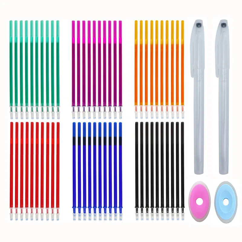 Transparent Erasable Pen Rod Refill Eraser Gel Pens Ink Colorful Refills For School Office Writing Kawaii Stationery | Канцтовары для