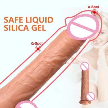 New Skin feeling Huge Realistic Dildo Silicone Penis Soft and flexible with Suction Cup for Women Masturbation Lesbain Sex Toy 3