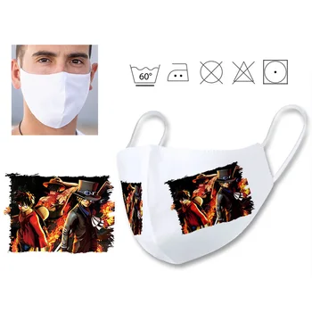 

Reusable hygienic mask ONEPIECE LUFFY fire double layer