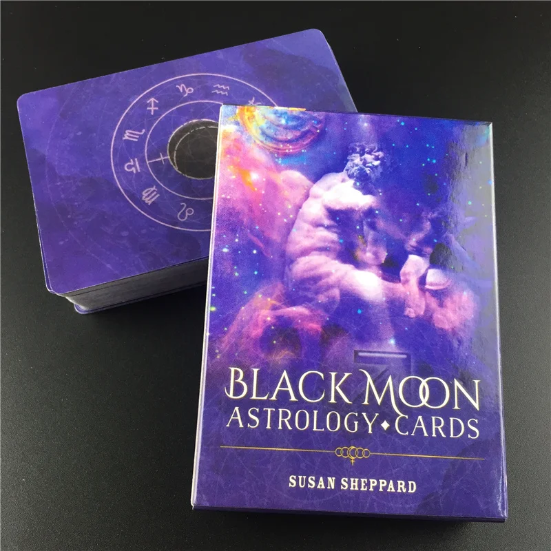 Black Moon Astrology Cards Tarot English Version Playing Card Deck Game Board Games Divination Fate For Family Party | Игрушки и хобби
