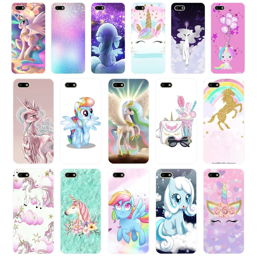 Мягкий силиконовый чехол из ТПУ для huawei Honor 7a 5 45 pro 7 дюйма 230FG с рисунком My Little Pony
