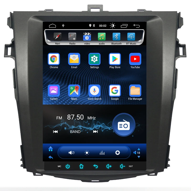 Автомагнитола Tesla gps-навигация dvd-плеер для Toyota Corolla 2008-2013 IPS-экран 2 Din поддержка