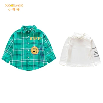

Casual New Baby Girls Blouses Spring & Autumn Cotton Plaid Kids Shirts Tops Toddler Girls Clothes Fashion Children Outfit