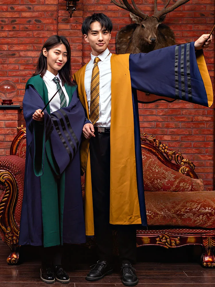 Косплей, Ravenclaw/Gryffindor/Hufflepuff/Slytherin, костюмы для косплея, костюм Малфой Гермионы, пальто noly