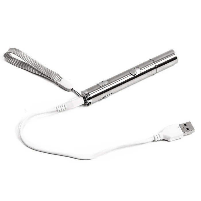 Новая игрушка для кошек с веревкой USB Перезаряжаемый светодиодный светоуказатель красного цвета ручка детская игрушка для питомца котенка