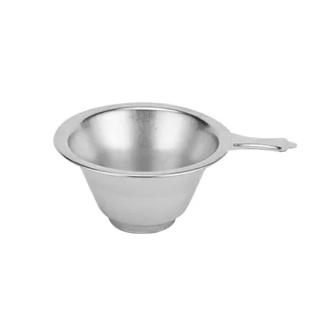 

304 stainless steel tea filter, tea divider, Kungfu tea set accessories, single ear round large non-magn(Gift, It is not sold se