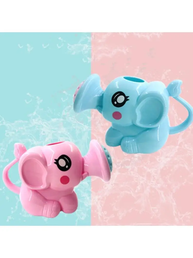 Regadera de elefante pequeño para bebé, juguete de baño para niños, regadera de plástico 23GD