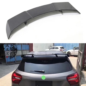 

Use for Benz A class W176 roof spoiler AMG 2013--18 year glossy real carbon fiber rear wing RZ style Sport Accessories body kit