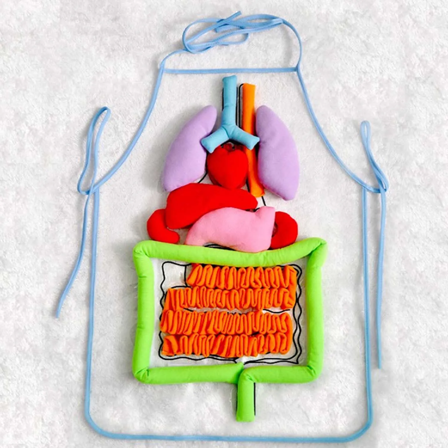  Children Anatomy Apron Human Body Organs Awareness Educational Toys for Kid Toddlers Preschool Scie - 4000302967943