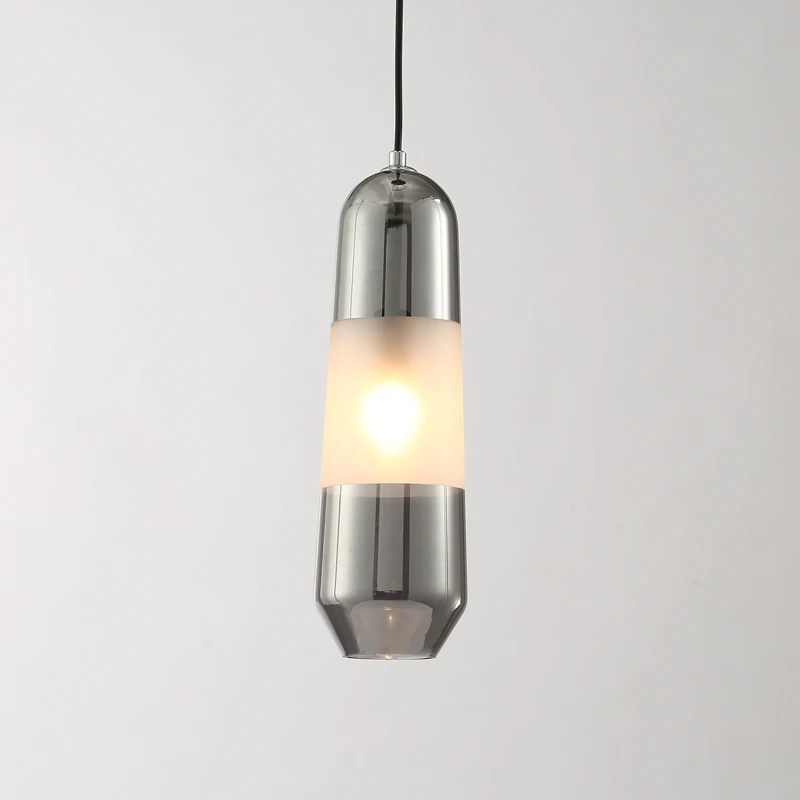 

Nordic Color Candy Pendant Lights Living Room Table Bedroom Children's Room Ins Retro Single Head Glass Lamps Hanging Fixtures