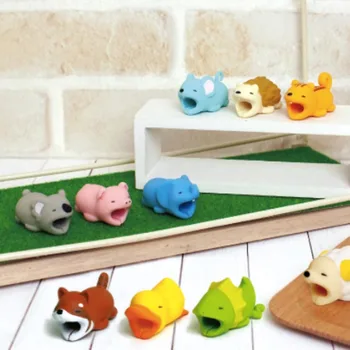

Clearance Sale Items Cute Animal Cable Protector for iPhone USB Cable Organizer Winder Charging Wire Line Holder Chompers
